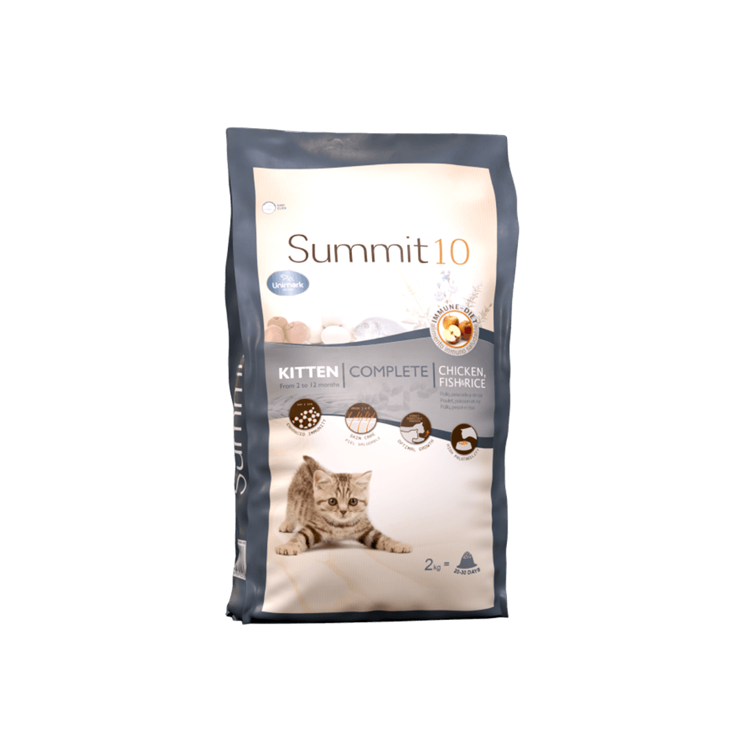 Summit 10 Kitten Food Complete Chicken, Fish & Rice 2kg