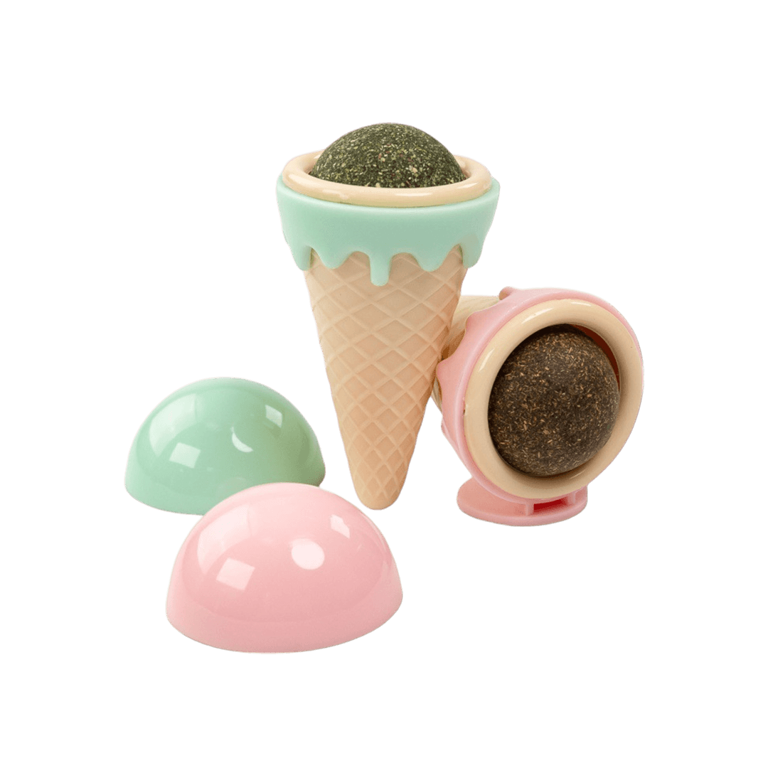Catnip Ice Cream Cone Toy