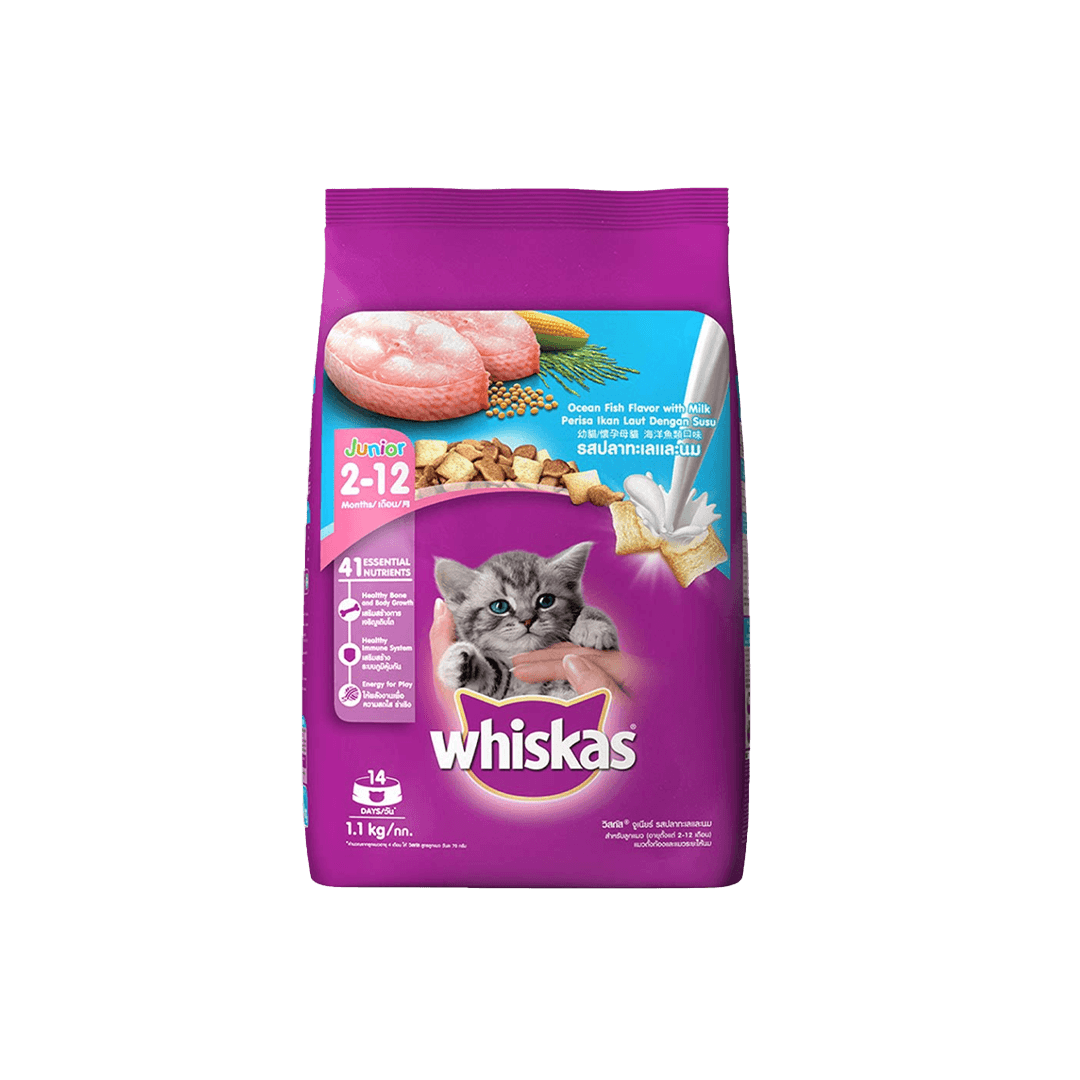 Whiskas Junior Ocean Fish & Milk 1.1kg