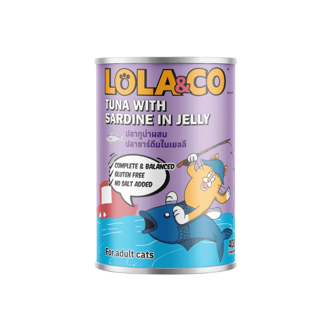 Lola & Co Cat Canned Food Tuna with Sardine in Jelly 400g