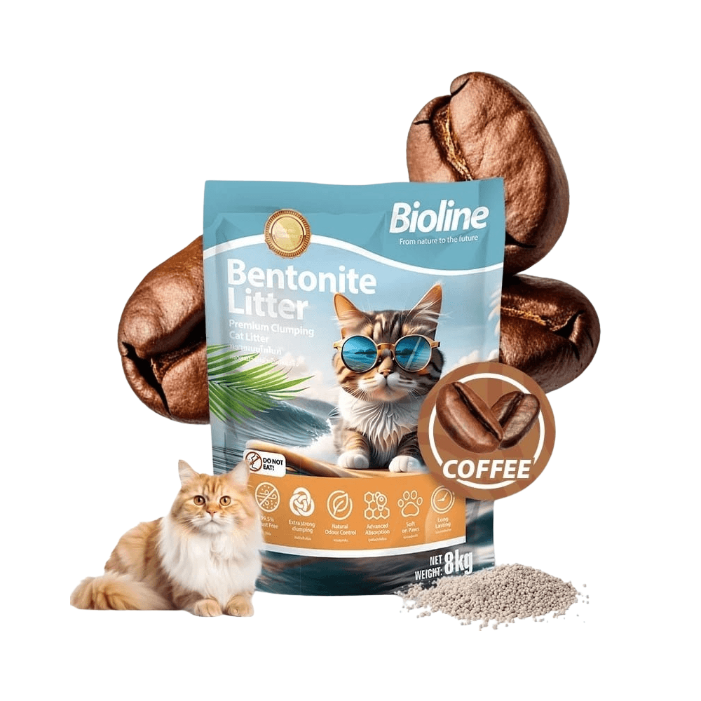 Bioline Premium Bentonite Cat Litter Coffee 8kg