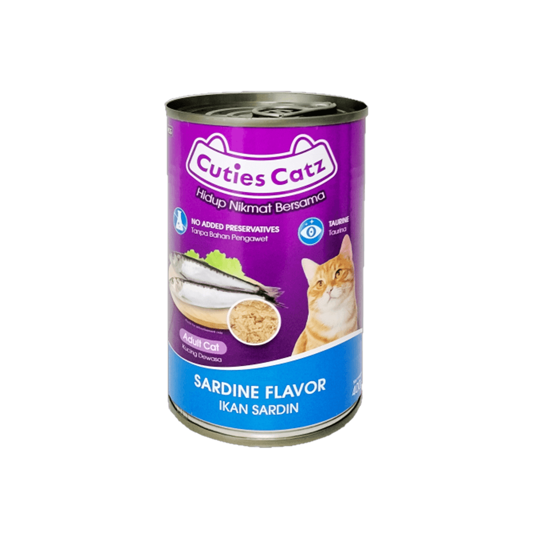 Cuties Catz Adult Cat Canned Food Sardine 400g