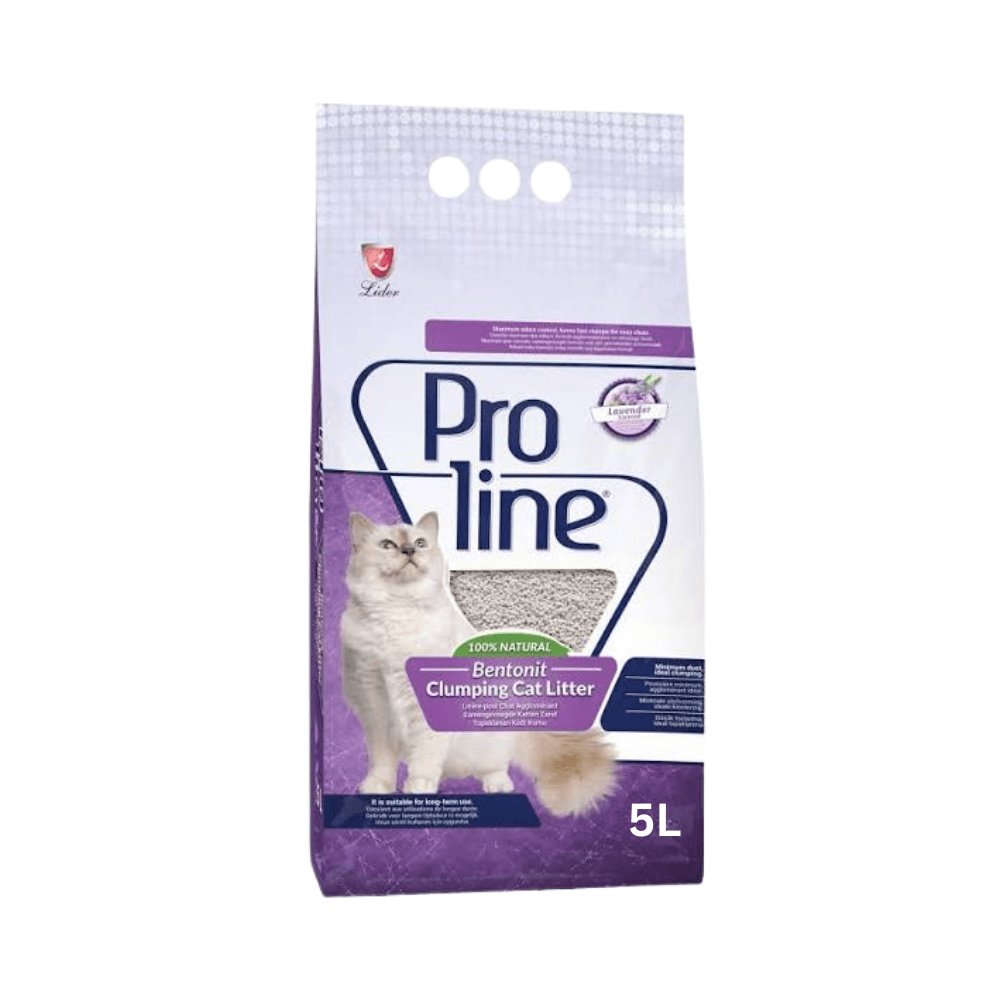 Proline Bentonite Cat Litter Lavender Scented 5L