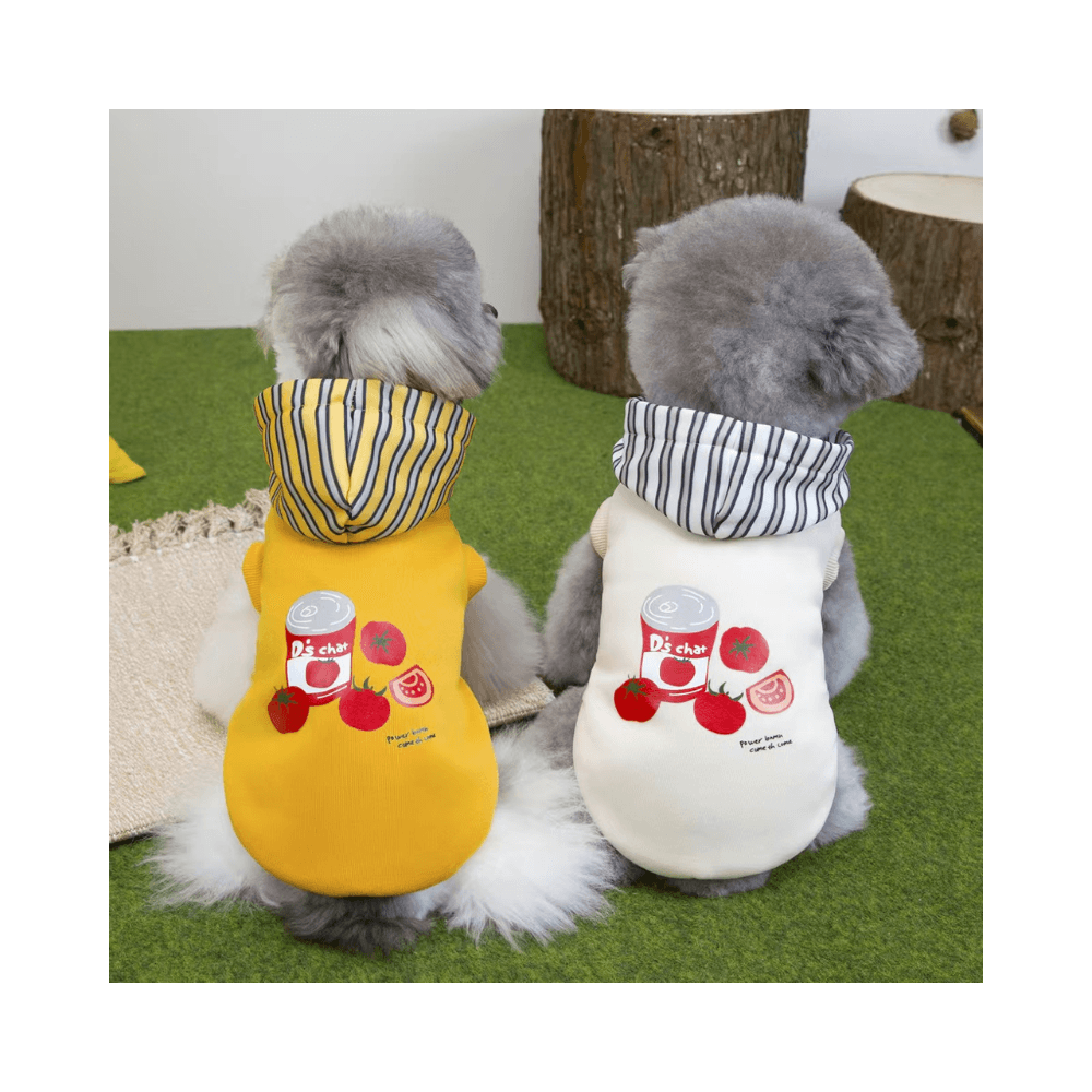 Supreme Comfort Striped Cap Cat Hoodie Dress Sweater