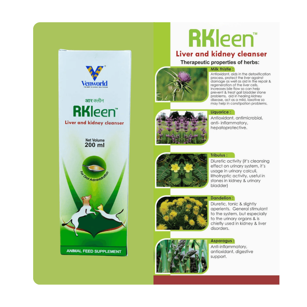 RKleen Liver & Kidney Cleanser Syrup for Dogs & Cats 200ml