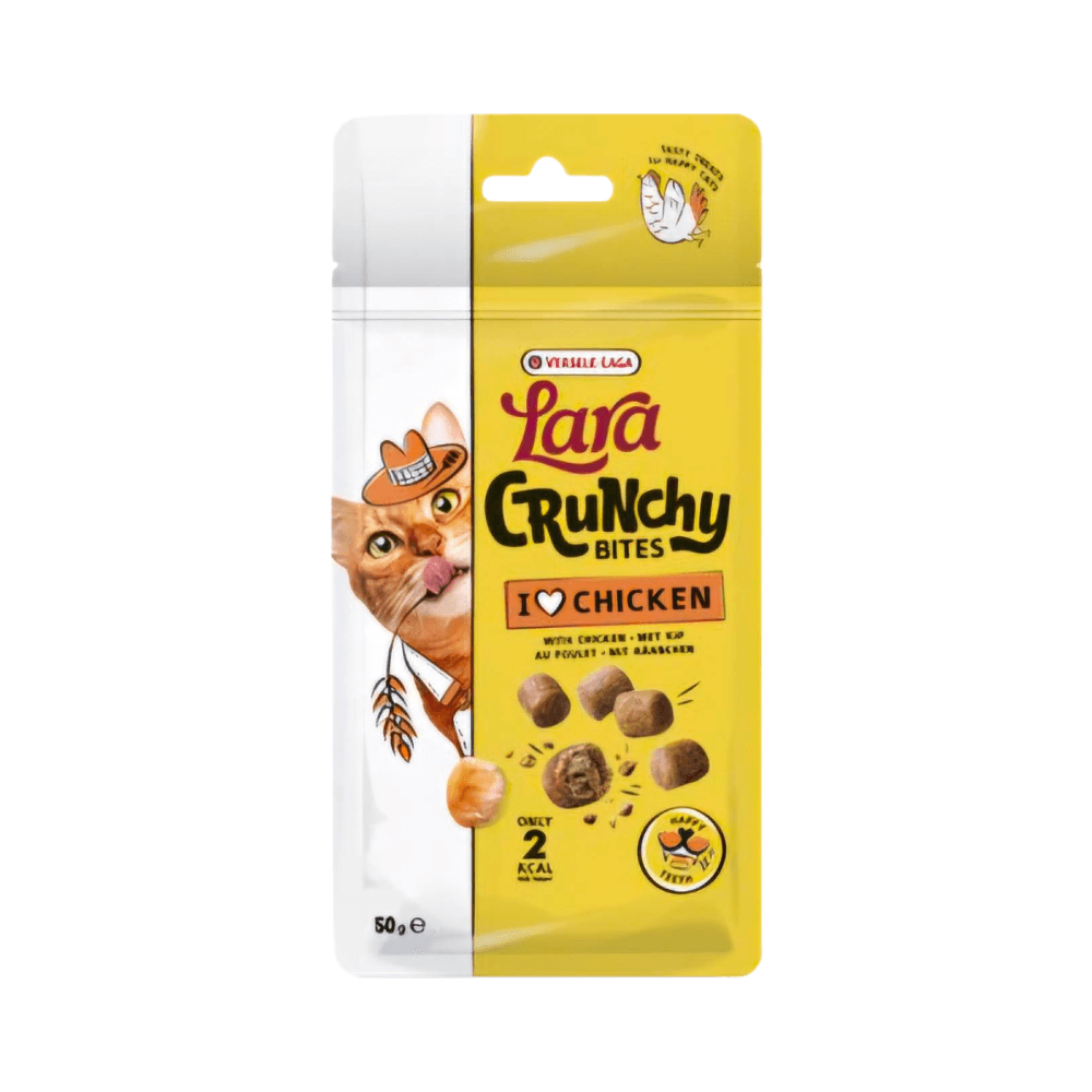 Lara Dry Cat Treat Crunchy Bites with Chicken Happy Teeth 50gm