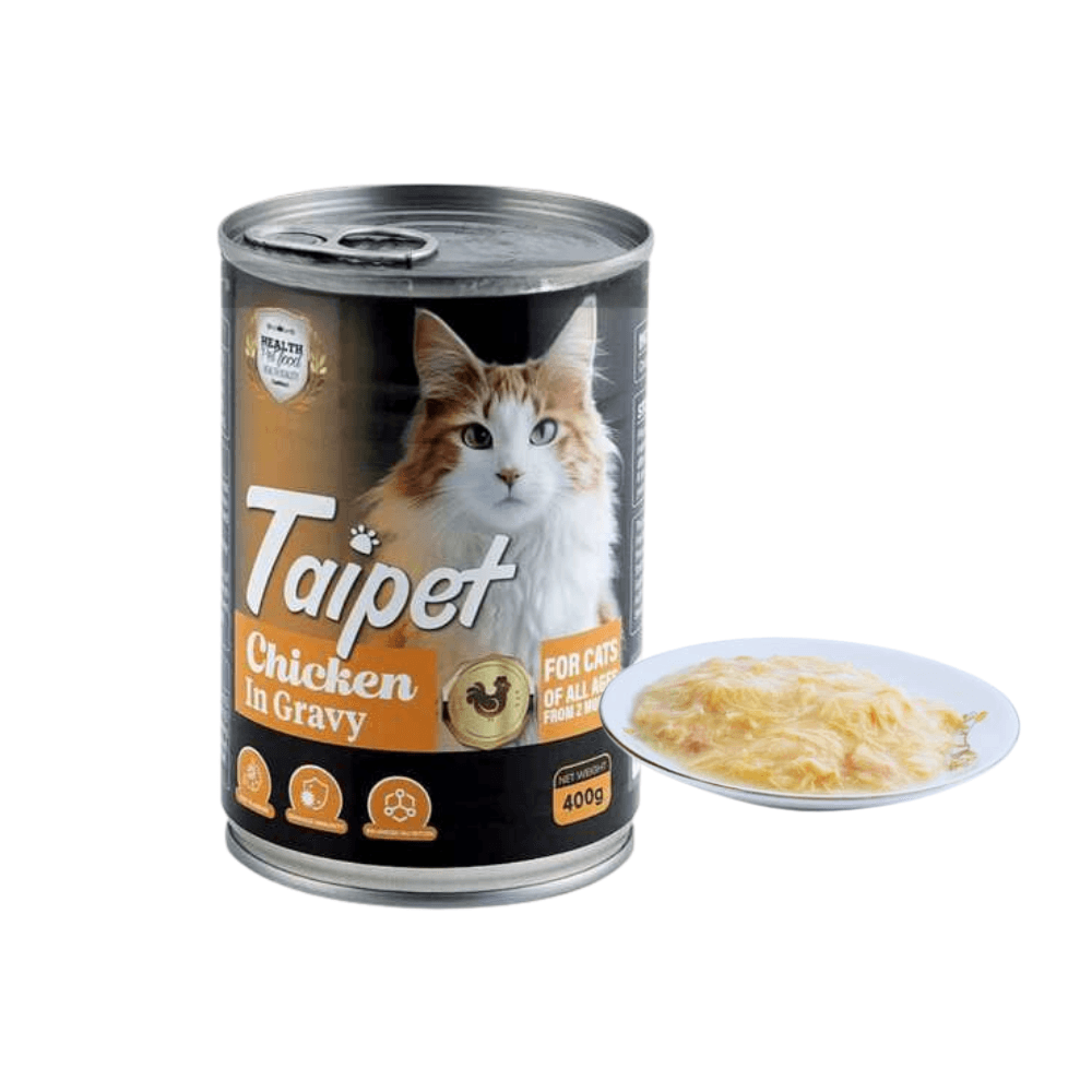 Taipet Cat Canned Food Chicken in Gravy for All Ages 400g