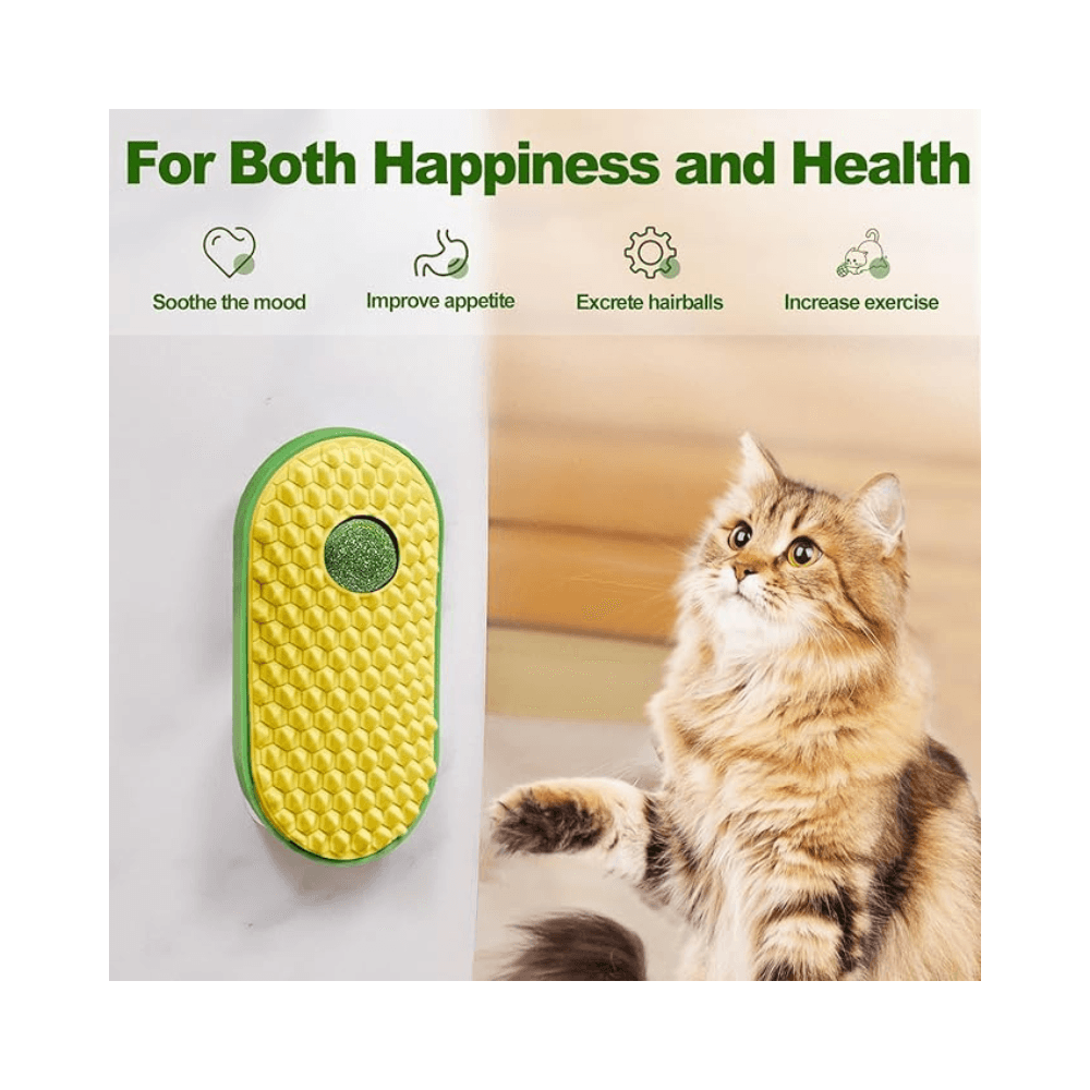 Wall Attached Replaceable Catnip Ball Exercise Toy for Both Happiness & Health