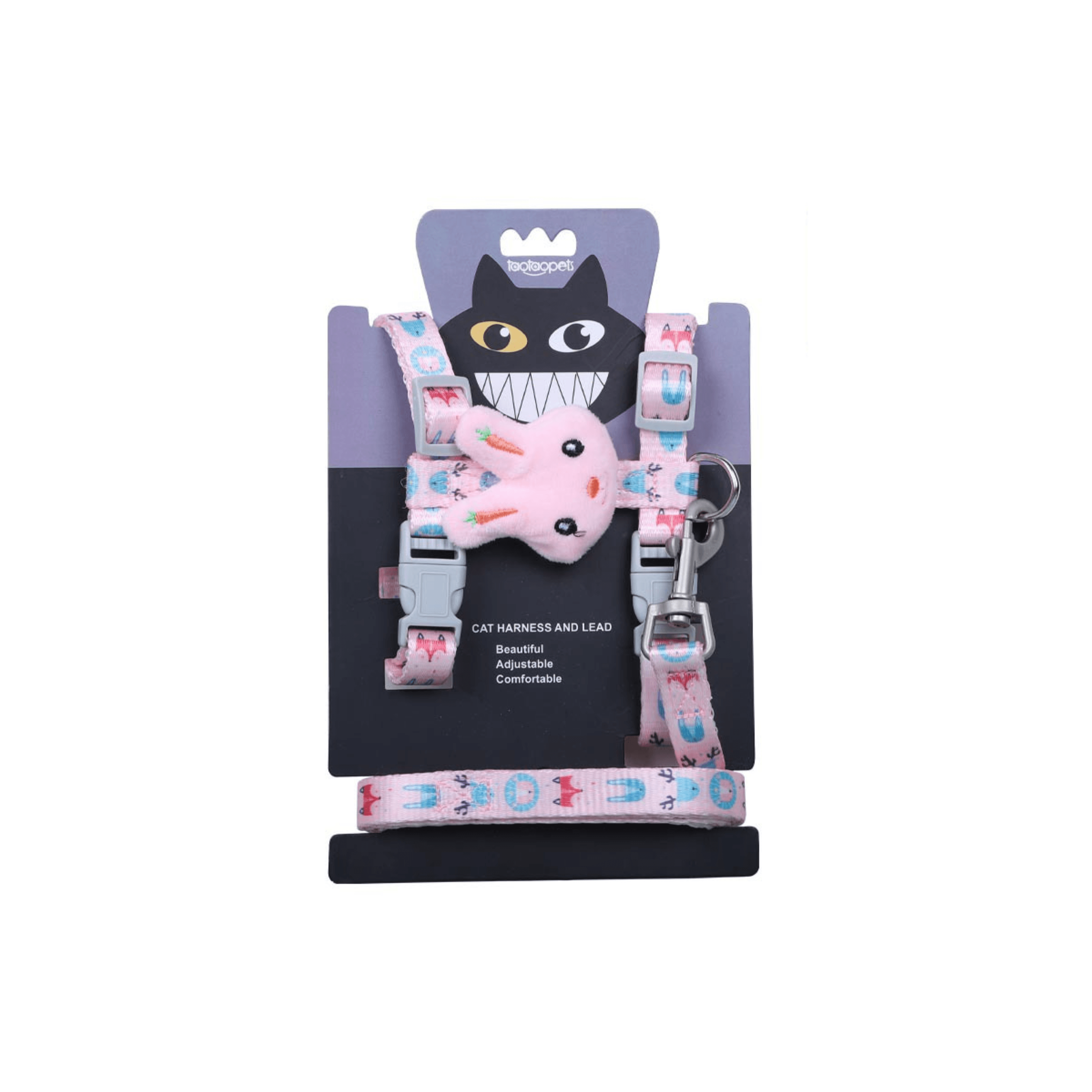 Adjustable Doll Cat Harness & Training Collar