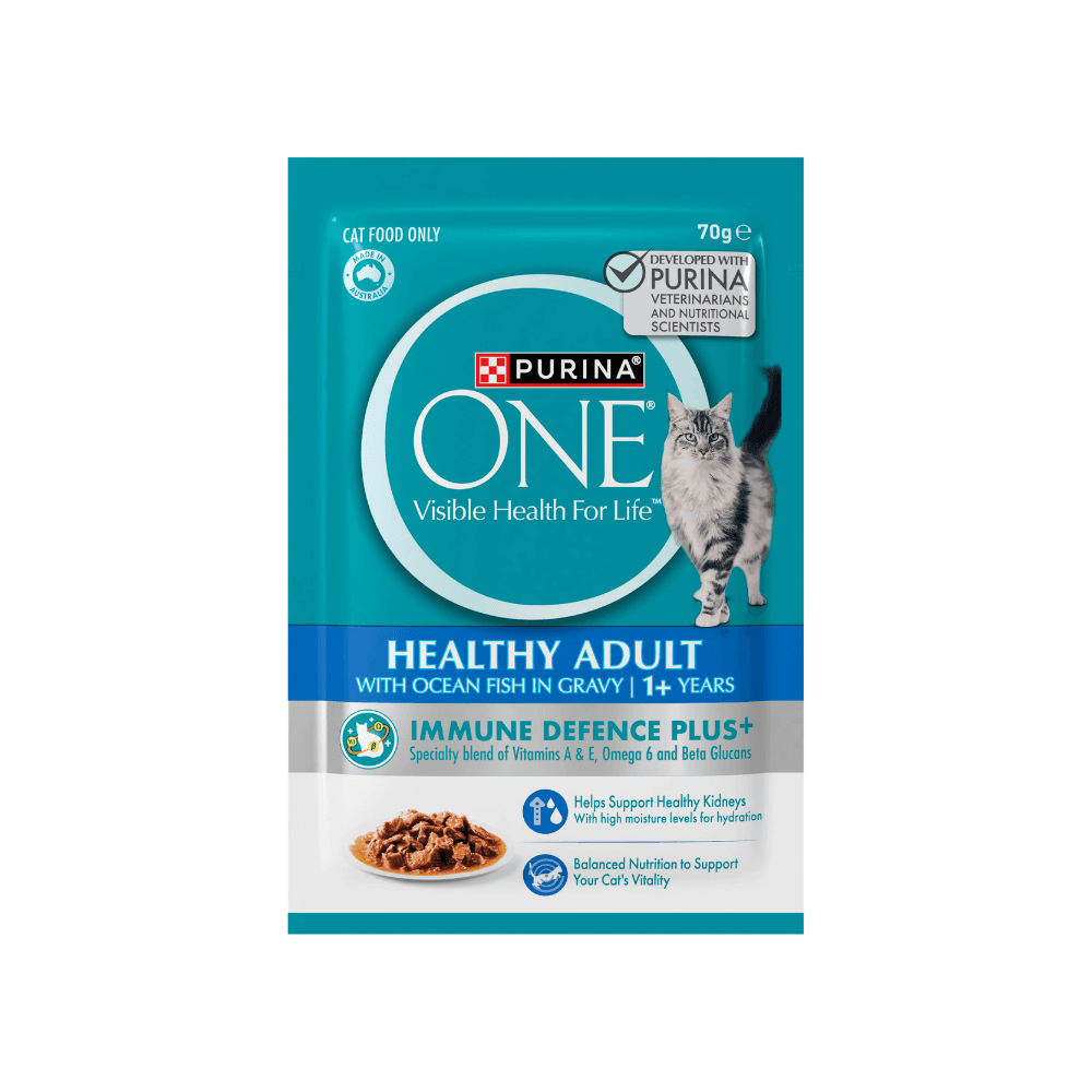 Purina One Pouch Healthy Adult with Ocean Fish in Gravy 85gm