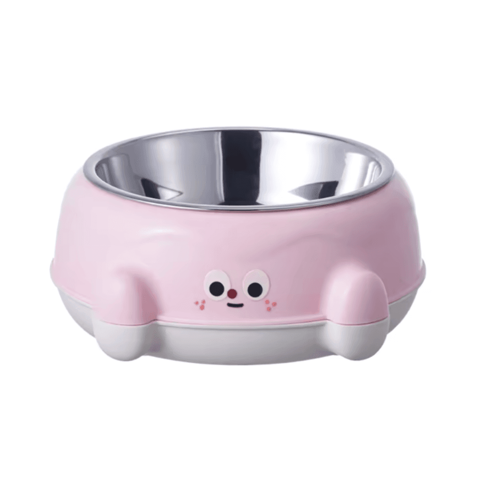Cute Pet Feeding Bowl - Stainless Steel Inner Food bowl
