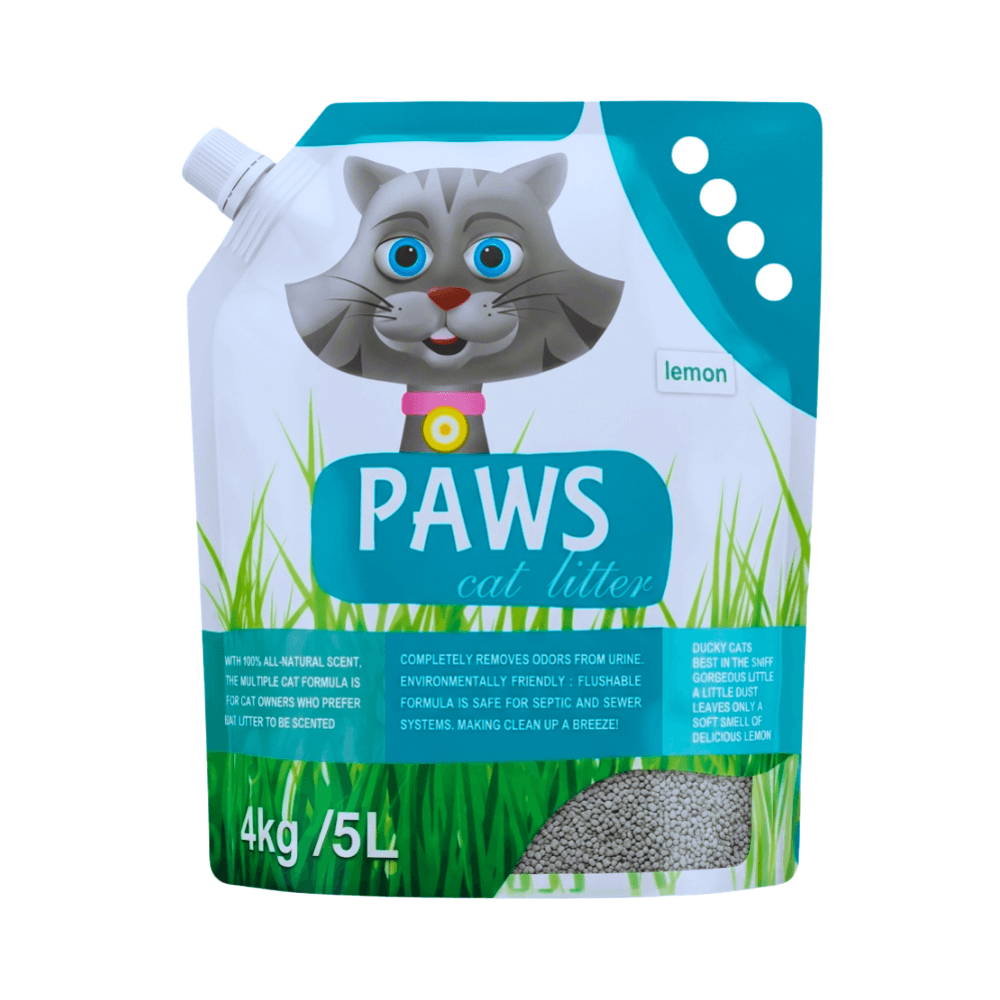 Paws Clumping Cat Litter Lemon 5L