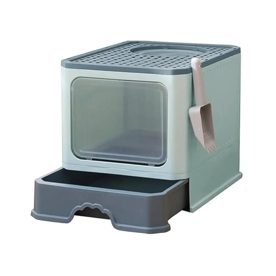 Fully Closed Multifunctional Exclusive Slider Litter Box for Fresh Home Environment