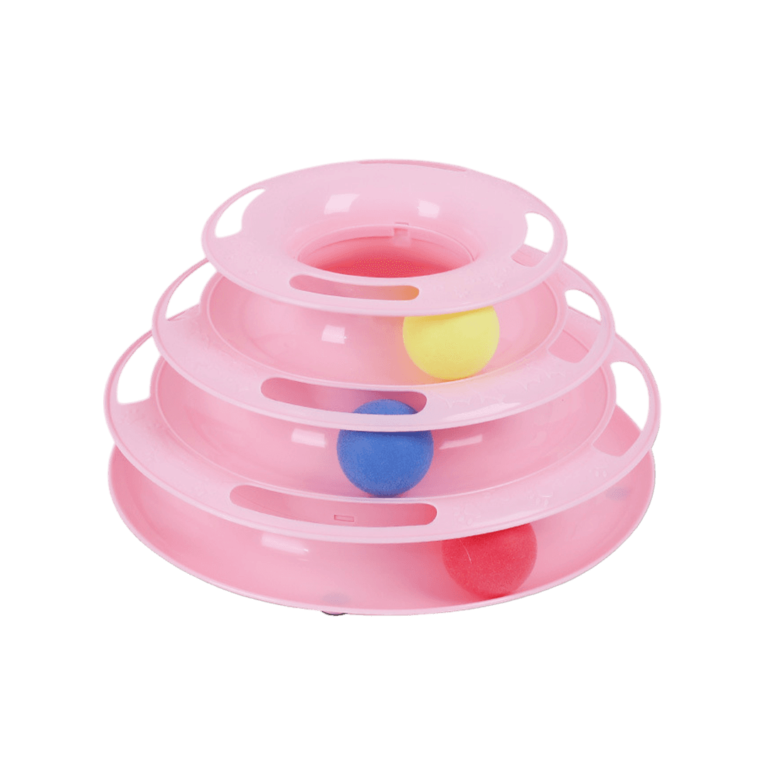 Premium Tower of Tracks Cat Tower Toy with Ball