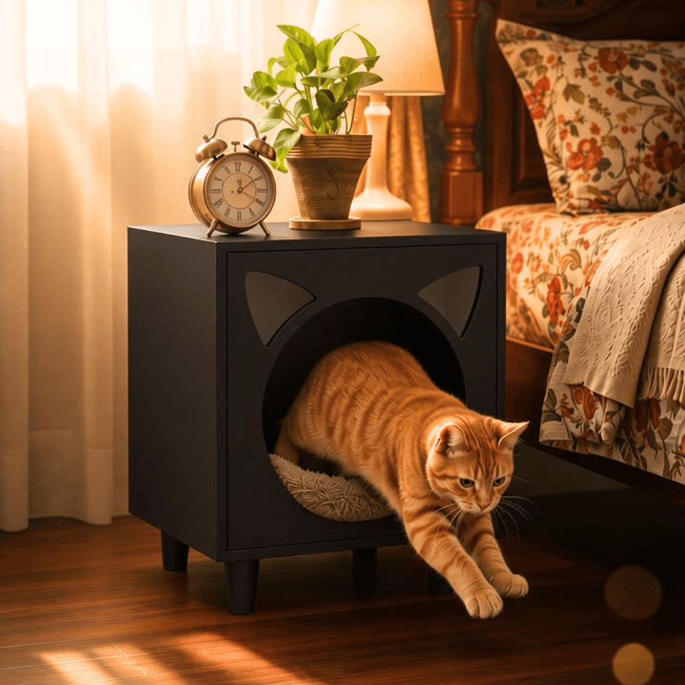 The Imperial Cube Wooden Cat House