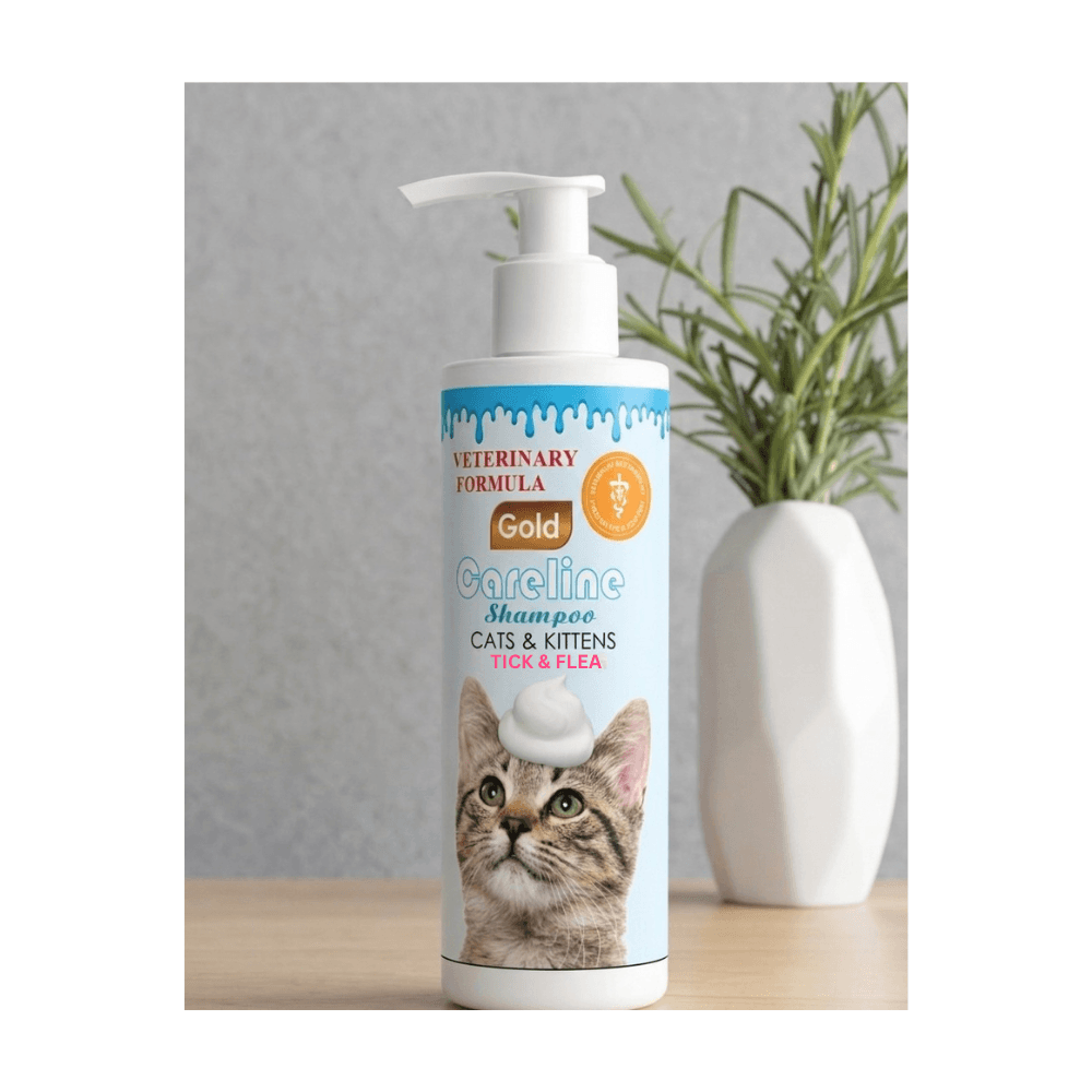 Careline Veterinary Formula Gold Tick & Flea Shampoo for Cats 250ml