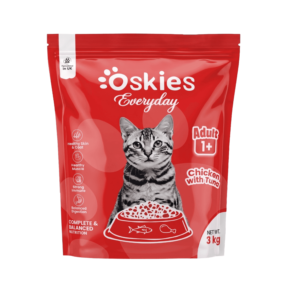 Oskies Adult Cat Food Chicken with Tuna 3kg