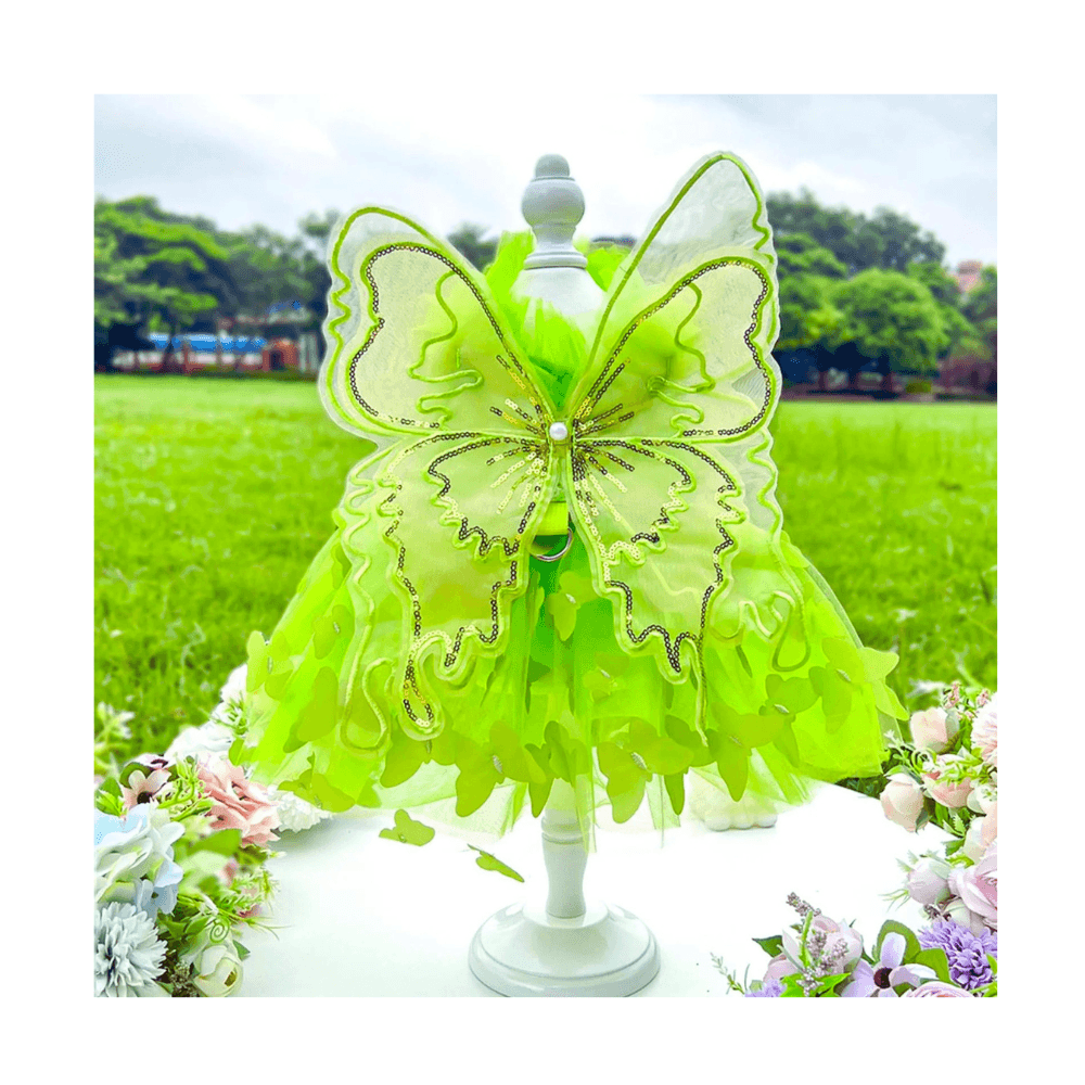 Premium Butterfly Princess Dress Thin Stylish Summer Cat Dress for Party, Birthday Celebration