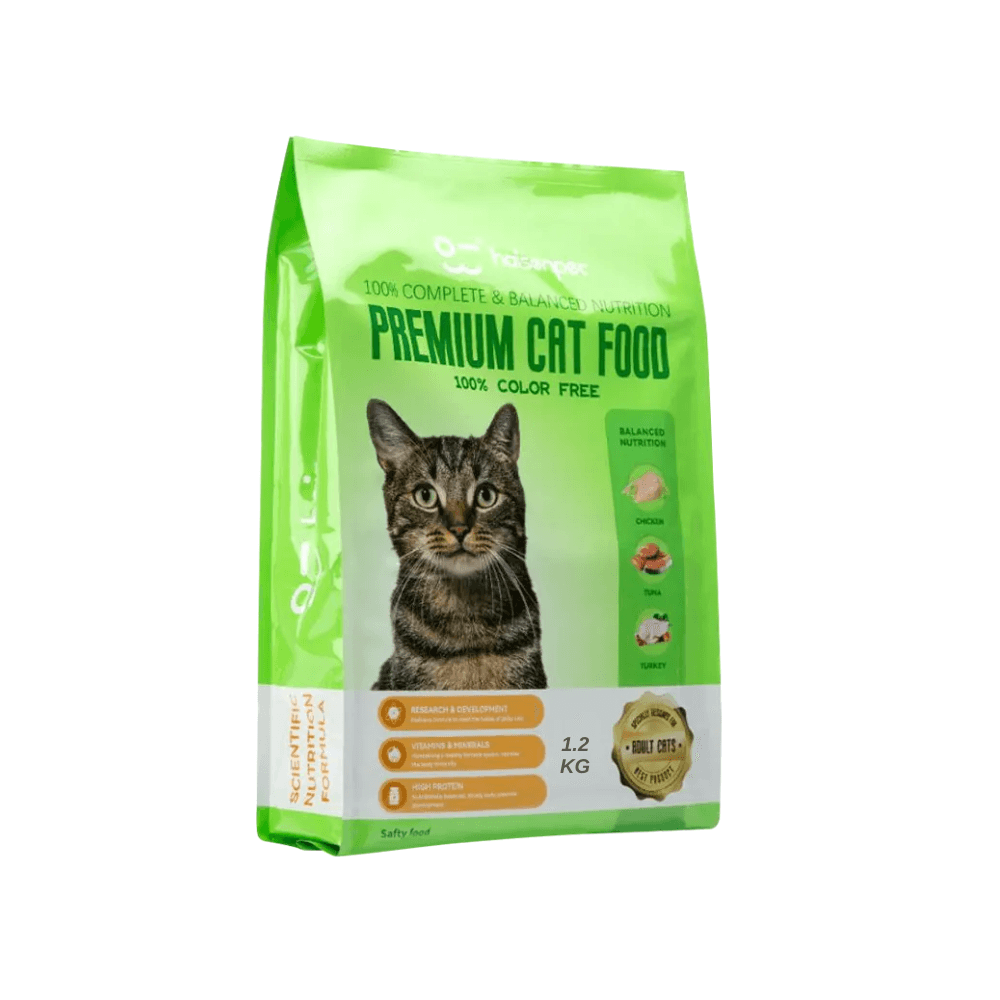 Haisenpet Premium Adult Cat Food Chicken, Tuna & Turkey 1.2kg