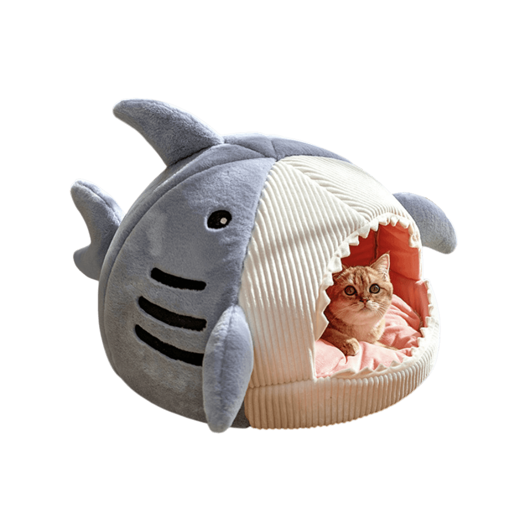 Premium Warm Cat Comfortable Shark House & Bed