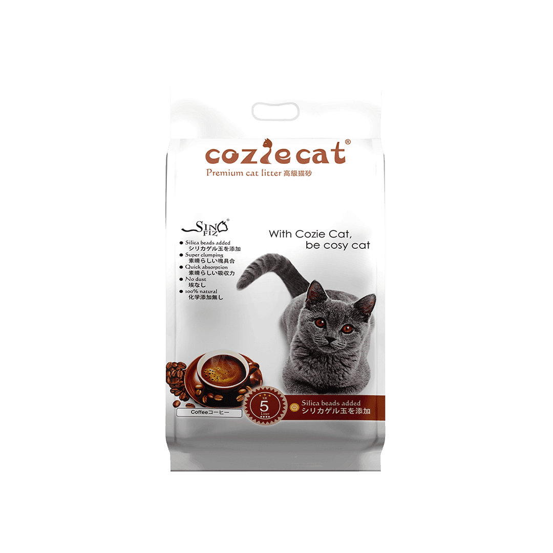 Coziecat Premium Clumping Cat Litter Coffee 5L