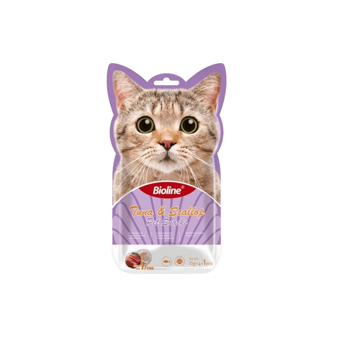 Bioline Cat Treats Tuna & Scallop 15gX5
