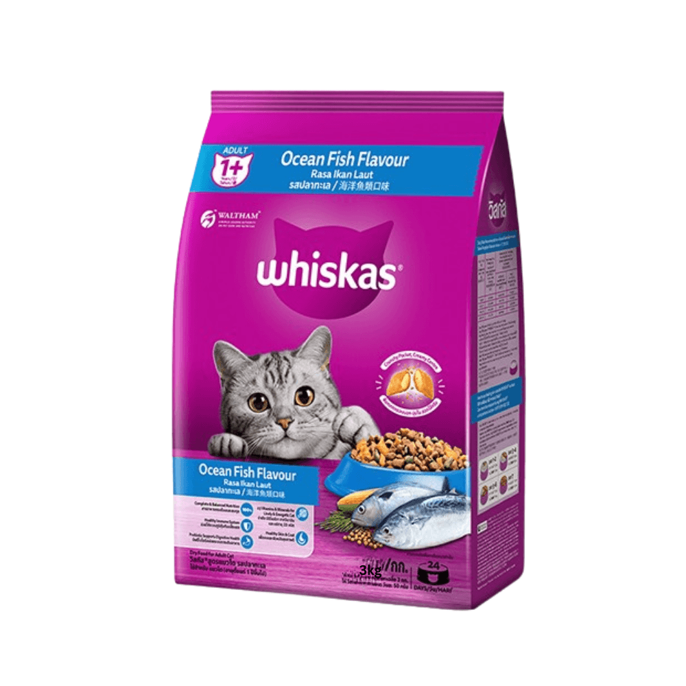 Whiskas Adult Cat Food Ocean Fish 3kg
