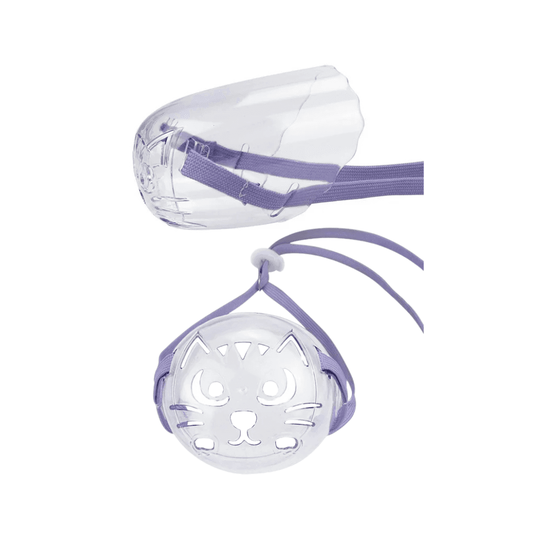 Premium Breathable Anti Bite Plastic Cat Muzzle Medium