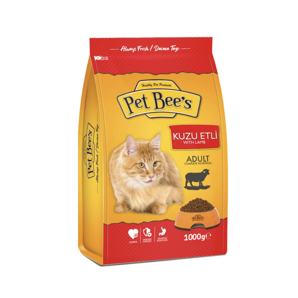 Pet Bee's Adult Dry Cat Food with Lamb 1kg
