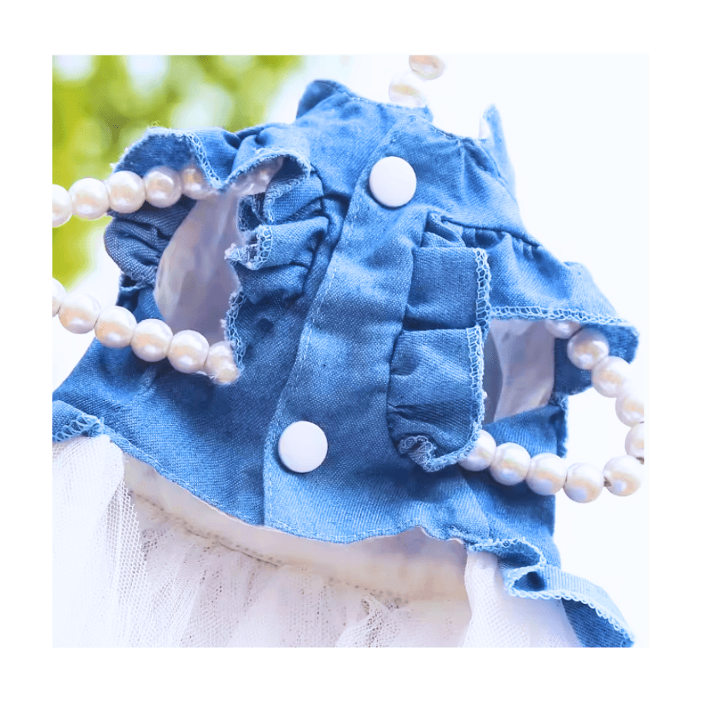 Pet Denim Skirt Dress for Party, Eid, and Birthday