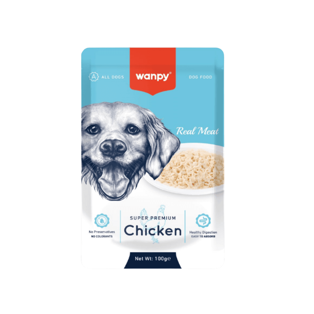 Wanpy Super Premium Dog Pouch Chicken 100g