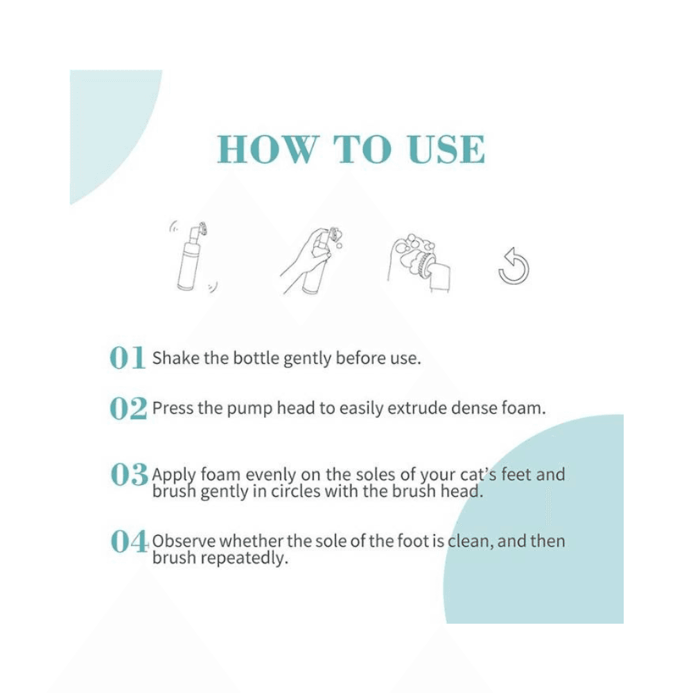 Bioline Paw Cleaning Foam for Cats 100ml