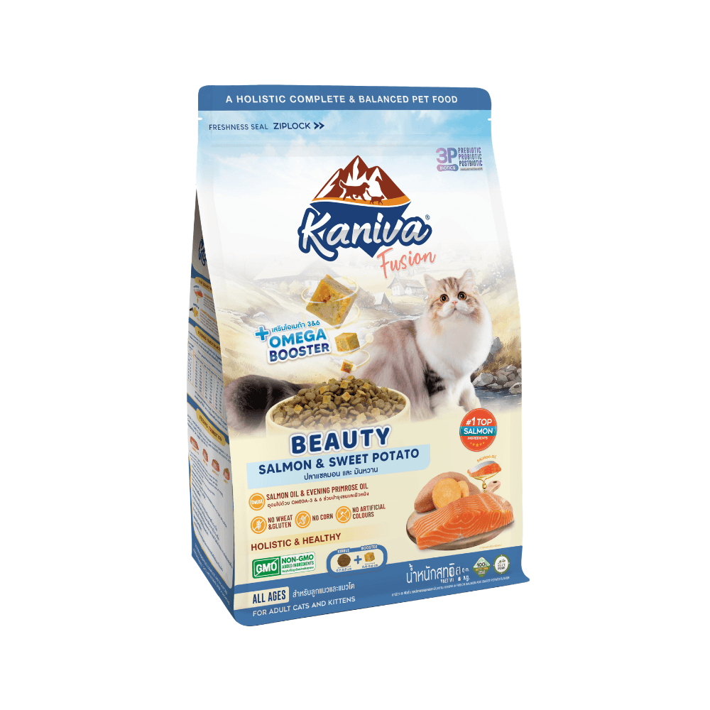 Kaniva Fusion Beauty SKIN & COAT Cat Food Salmon & Sweet Potato 500g