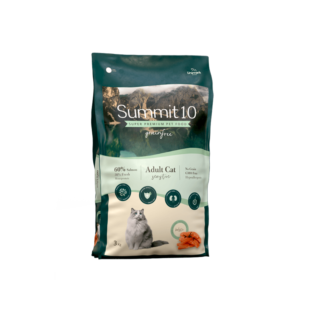 Summit 10 Adult Cat Food Grain Free Salmon & Potato 3kg