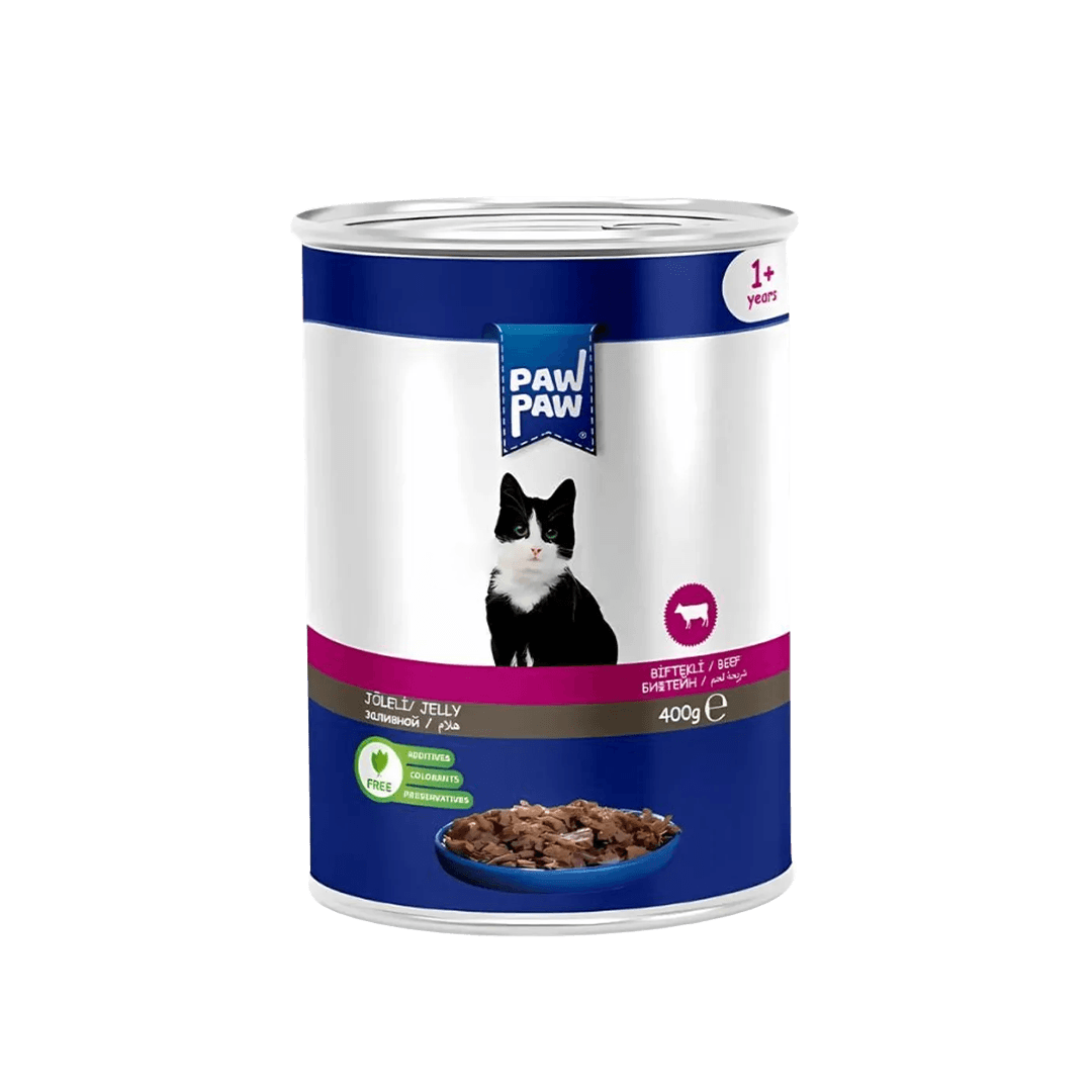 Paw Paw Adult Cat Canned Food Beef 400gm