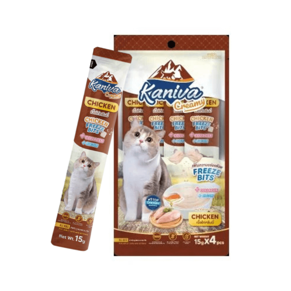 Kaniva Creamy Treat Chicken + Chicken Freeze Bits 15g*4