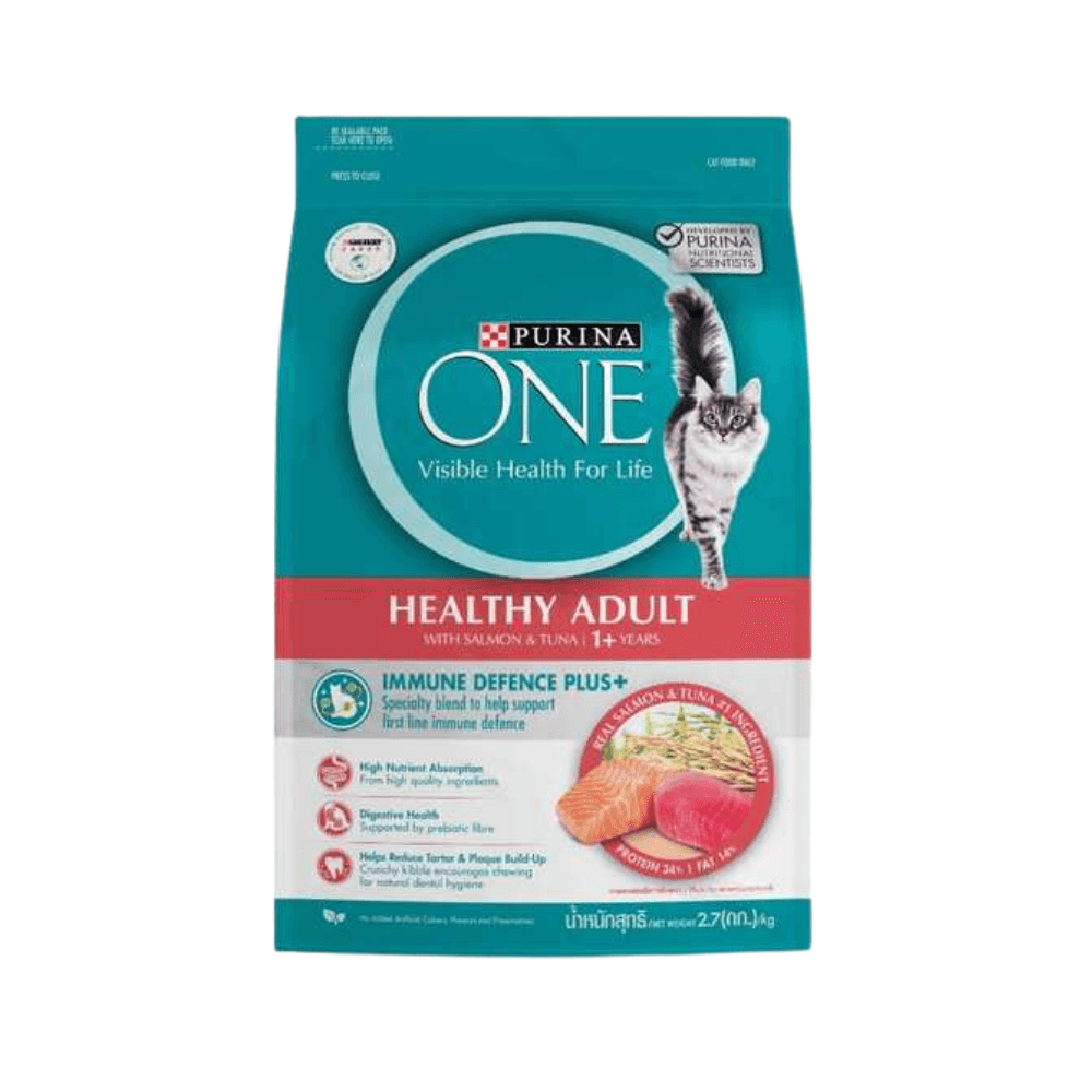 Purina One Cat Food Healthy Adult with Salmon & Tuna 2.7kg