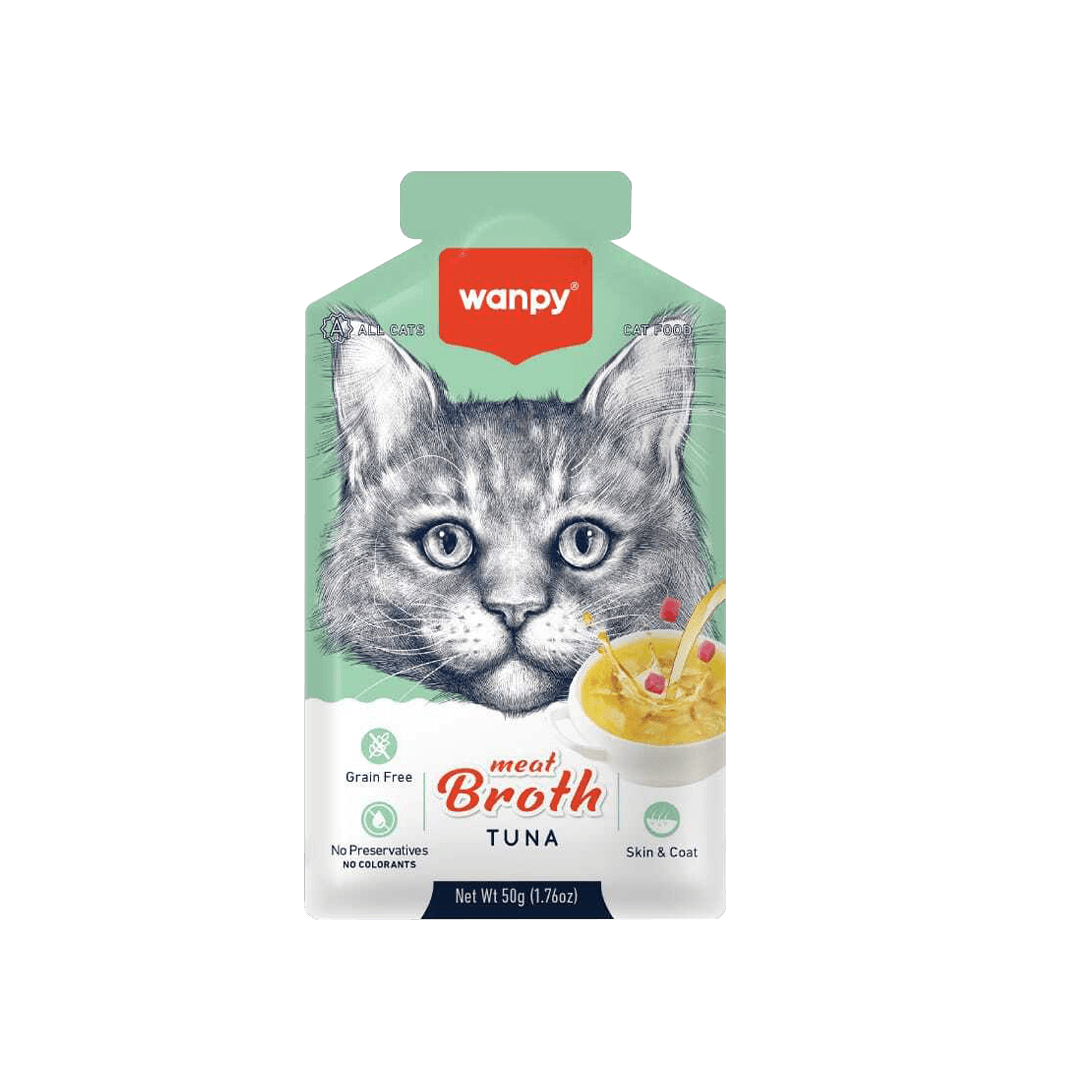 Wanpy Meat Broth Cat Pouch Tuna 50gm