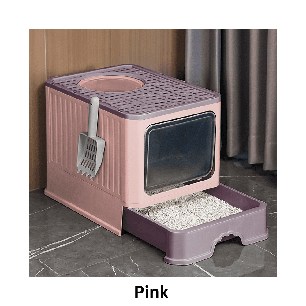 Fully Closed Multifunctional Exclusive Slider Litter Box for Fresh Home Environment