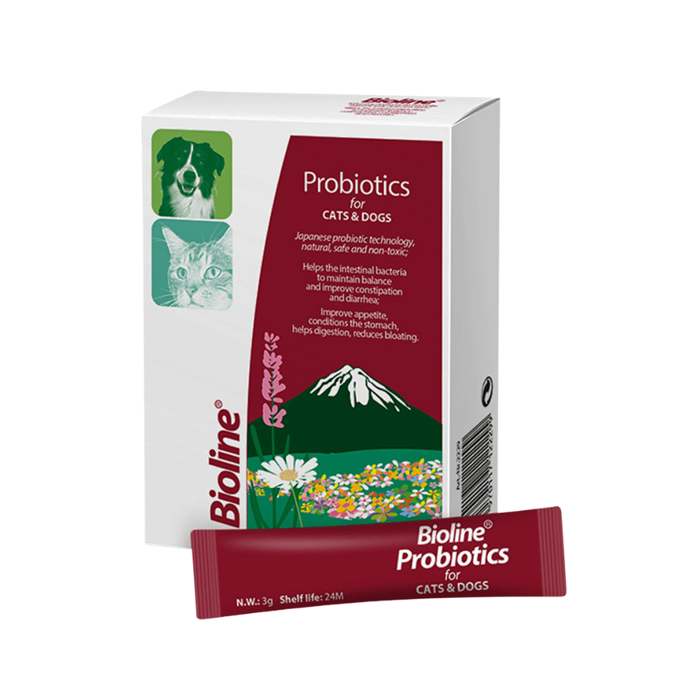 Bioline High Energy Activated Probiotics for Cats & Dogs 3gX10pcs