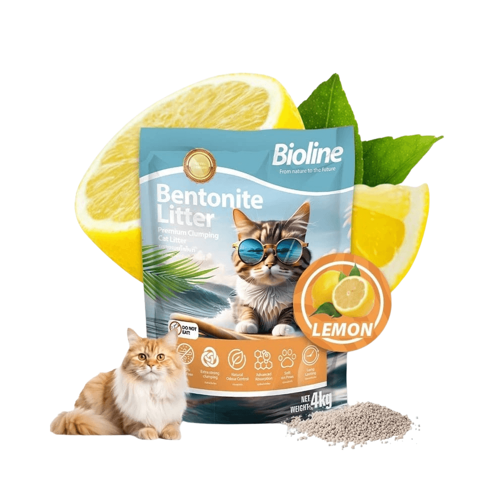 Bioline Premium Bentonite Cat Litter Lemon 4kg