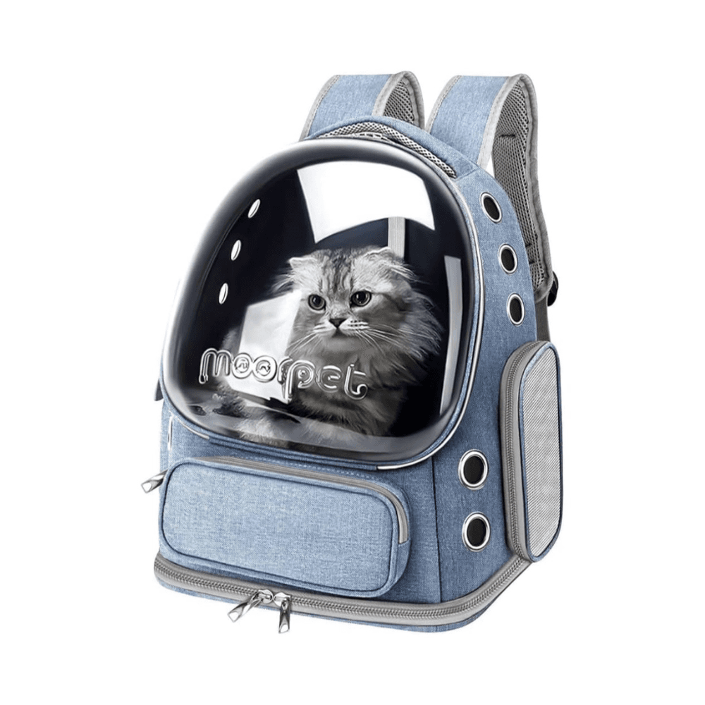 Luxurious Transparent & Foldable Pet Carrier Bag Large Size