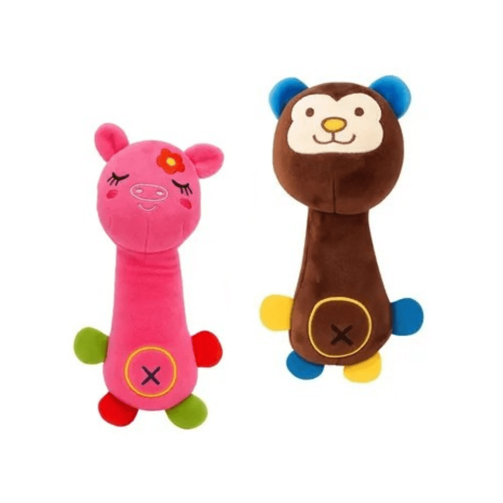 Long Body Squeaker Squeaky Sound Soft Plush Pillow Toy for Cats & Dogs