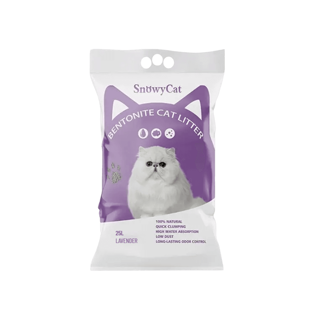 Snowycat Bentonite Cat Litter Lavender 25L