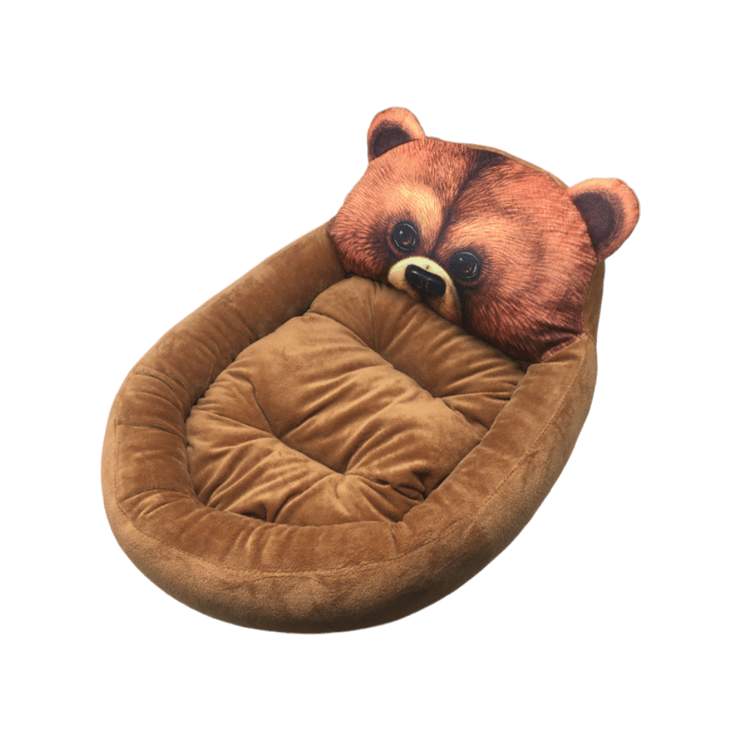 Premium Cat Shape Pet Bed with Extra Soft Cushion