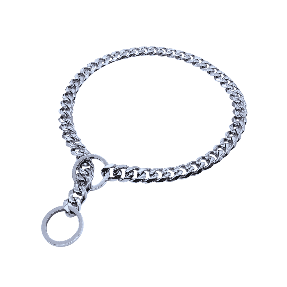 Adjustable Stainless Steel Chain Choke Dog Collar