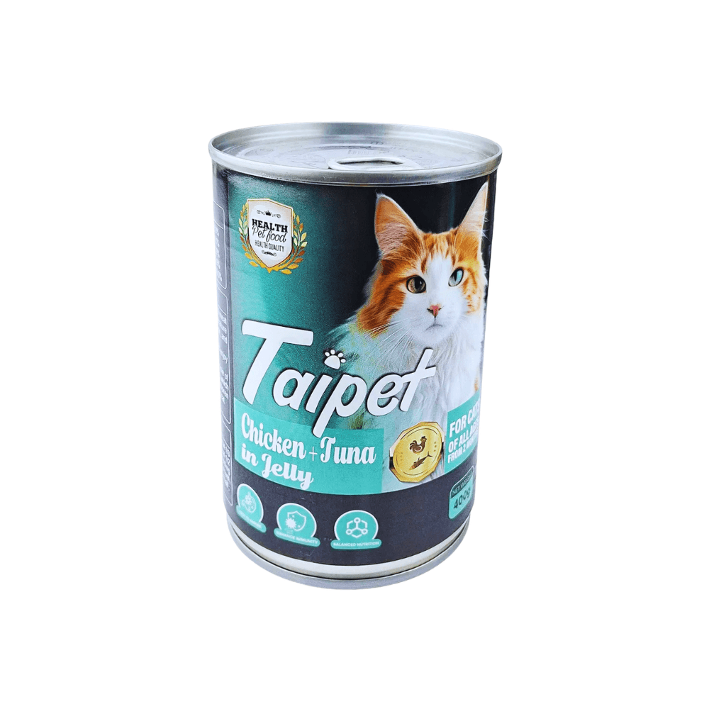 Taipet Cat Canned Food Chicken & Tuna in Jelly for All Ages 400g